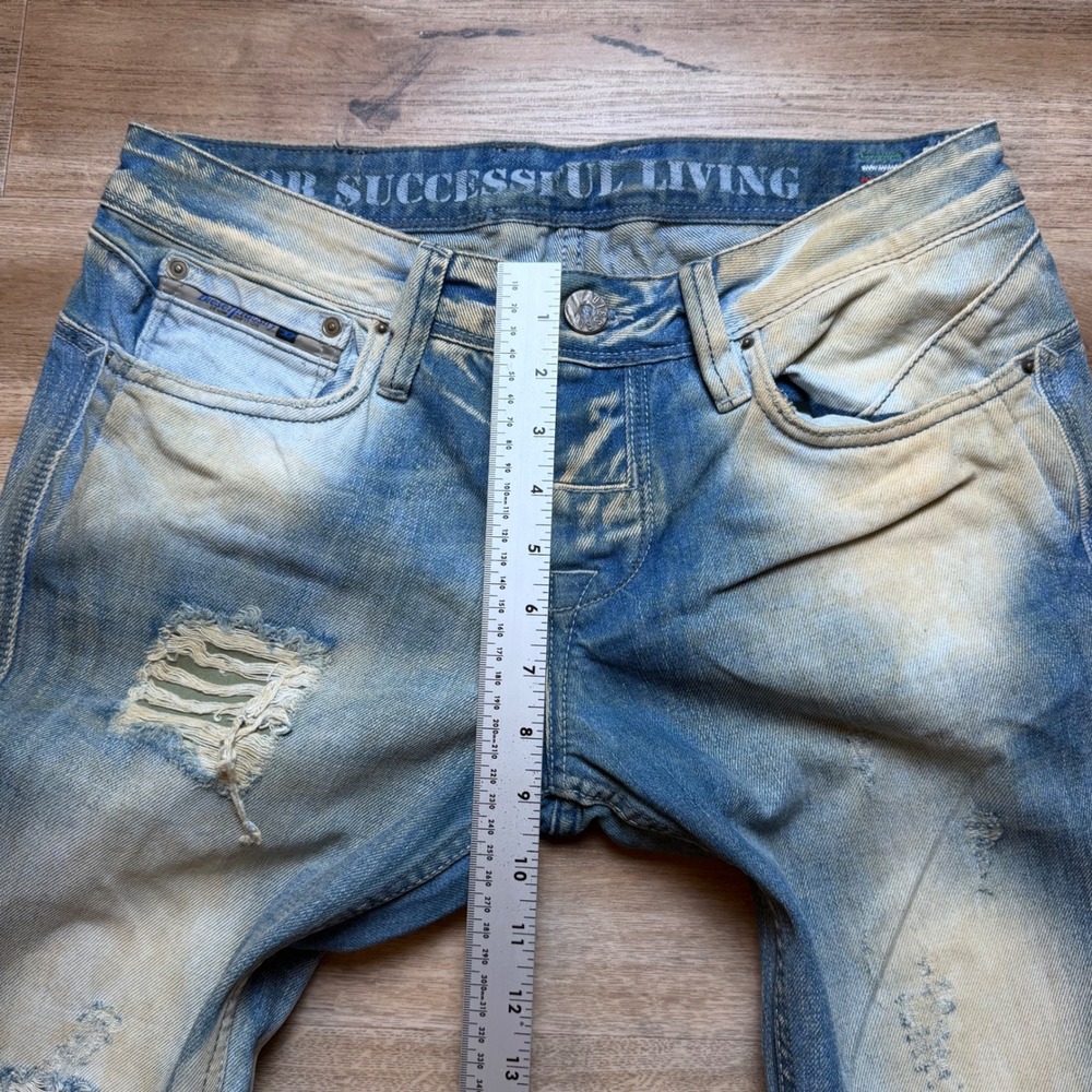Diesel Light Blue Distressed Bootcut Jeans - Picture 13 of 16